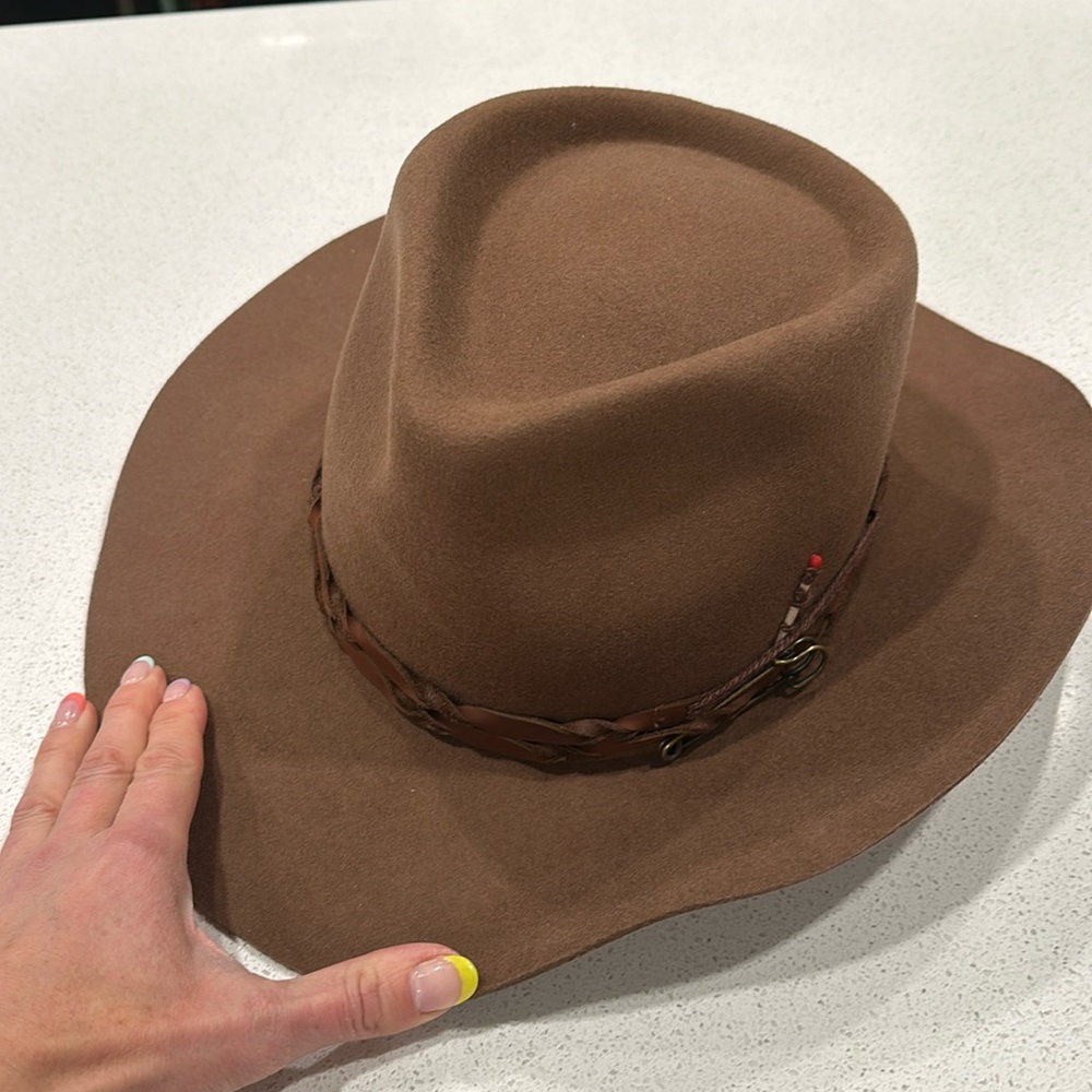 Men’s American hat makers aspen wool western hat! Xl with adjustable band!